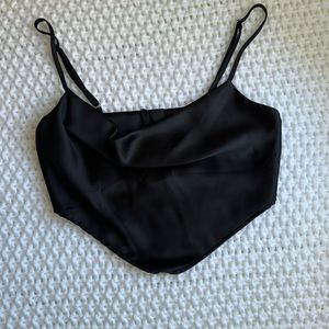 Forever 21 cropped black going out top